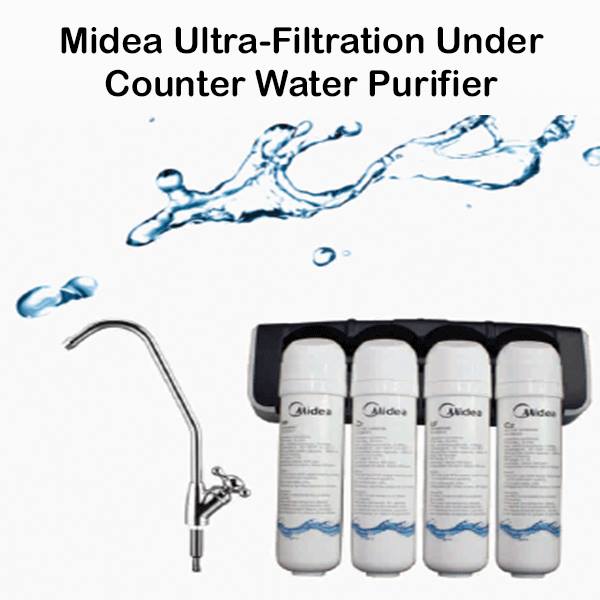Midea Complete 4 Stage Under Counter Water Filtration System Total